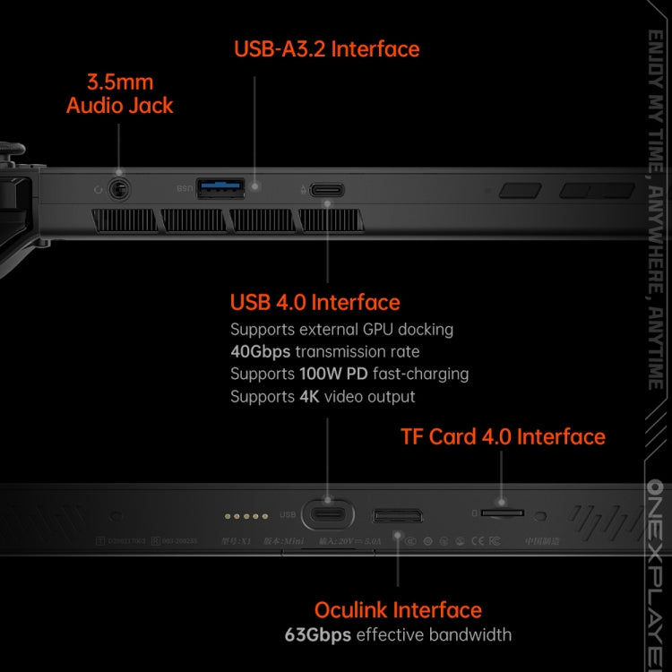 ONE-NETBOOK OneXPlayer X1 mini 8.8 inch Handheld Game Console, Windows 11 AMD Ryzen 7 8840U