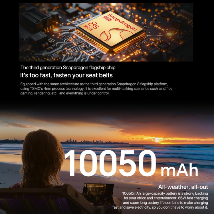 Honor MagicPad2 WiFi Tablet PC, 12.3 inch MagicOS 8.0.1 Qualcomm Snapdragon 8s Gen 3 Octa Core