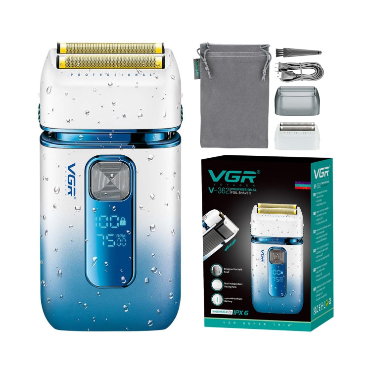 VGR V-362 5W USB Reciprocating Electric Shaver Bald Head Hair Clipper
