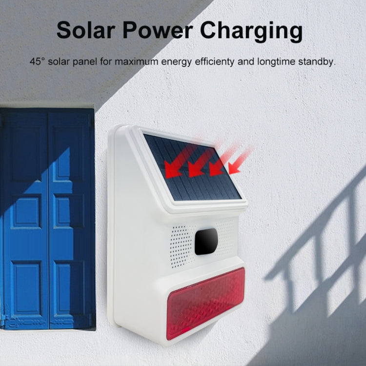 PE-523 Solar Powered Wireless Sound and Light Strobe Siren