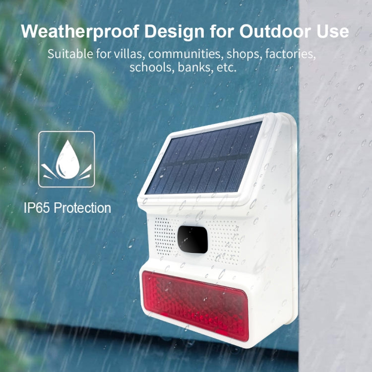 PE-523 Solar Powered Wireless Sound and Light Strobe Siren