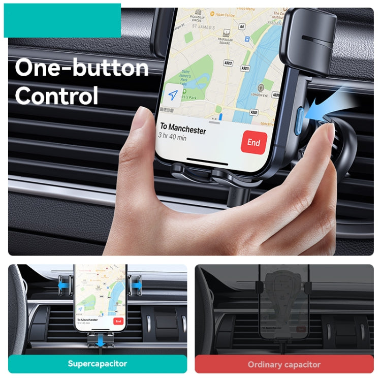 USAMS CD230 15W Accurate Aligment Wireless Charging Car Phone Holder with Suction Cup