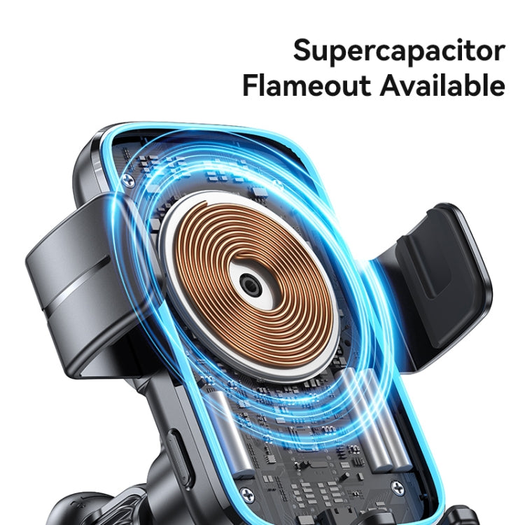 USAMS CD230 15W Accurate Aligment Wireless Charging Car Phone Holder with Suction Cup