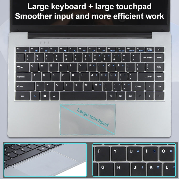 14 inch Windows 11 Laptop, Gen 5th Intel Core i5 CPU, 180 Degree Rotation Axis