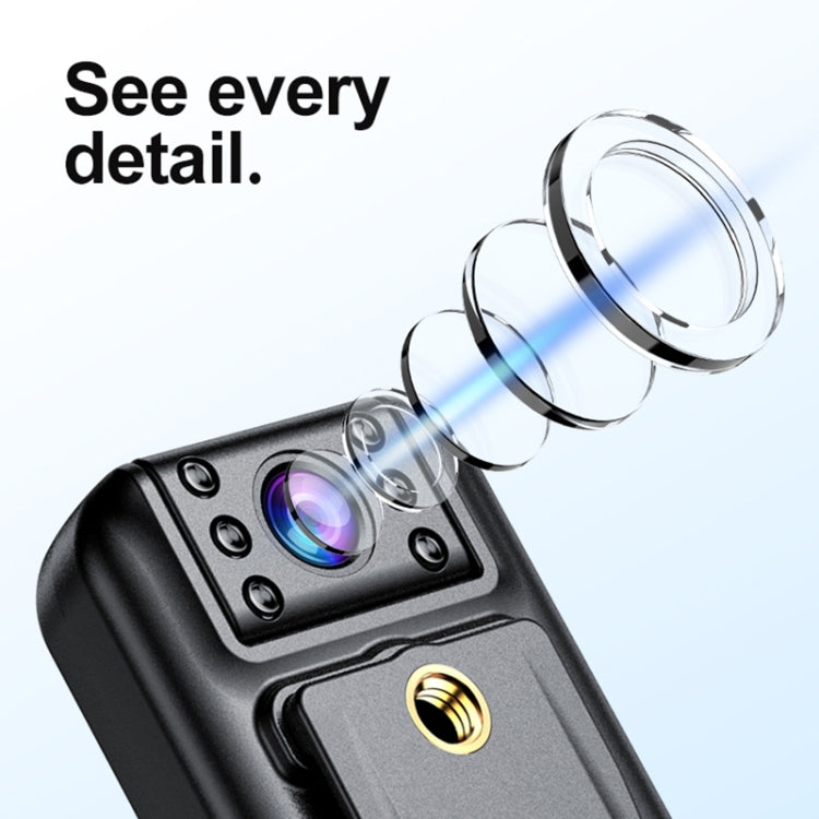 A82 IR Night Vision Rotating Lens 2K HD Video WiFi Recorder with Back Clip