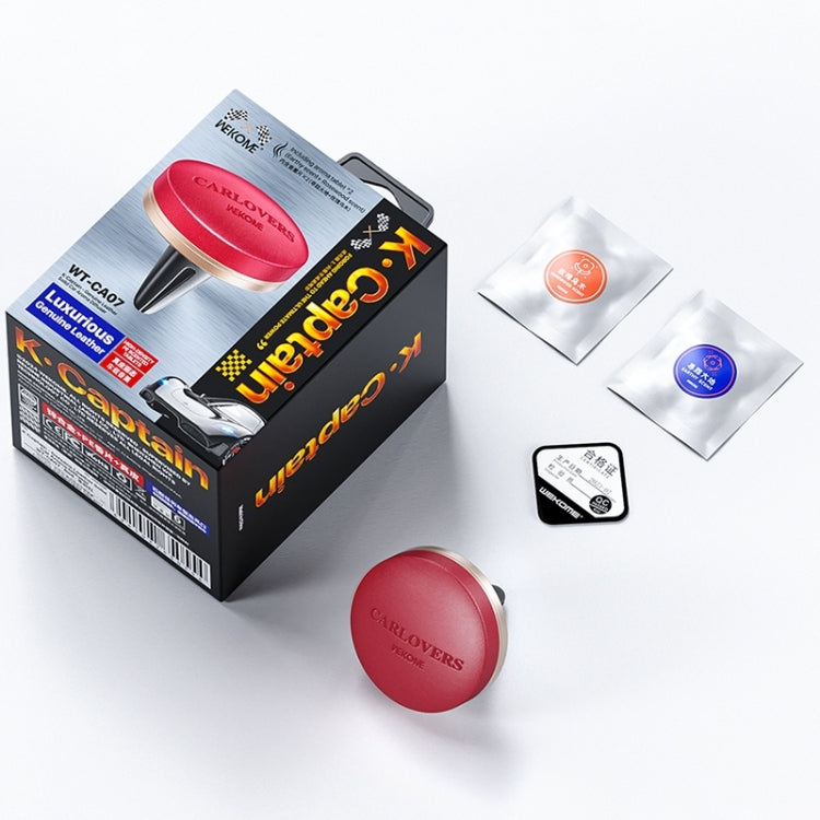 WEKOME WT-CA07 K-Captain Genuine Leather Solid Car Aroma Diffuser