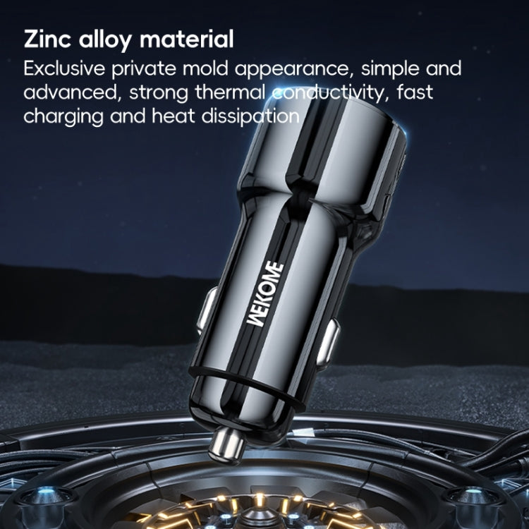 WEKOME WP-C49 Pop Digital Series USB, USB-C / Type-C 63W Fast Car Charger