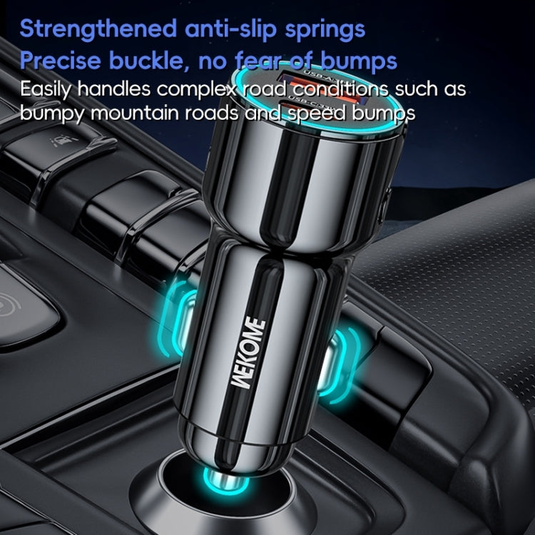 WEKOME WP-C49 Pop Digital Series USB, USB-C / Type-C 63W Fast Car Charger