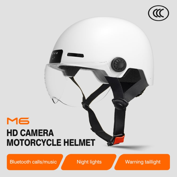 M6 1080P HD Camera Recorder Cycling Smart Helmet, Size: 54-63cm