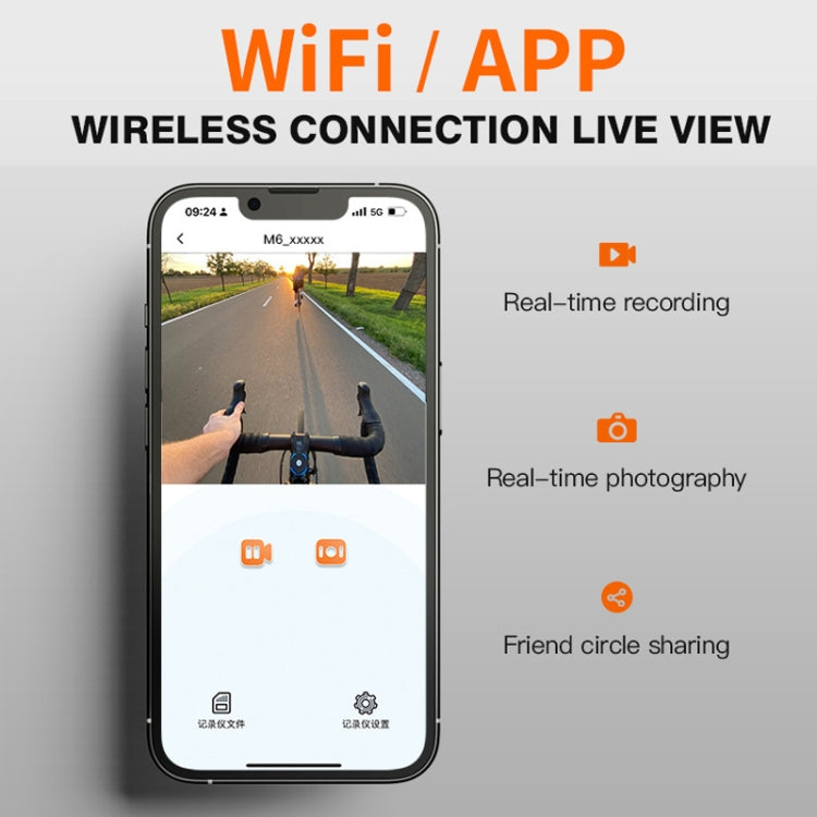 M6 1080P HD Camera Recorder Cycling Smart Helmet, Size: 54-63cm