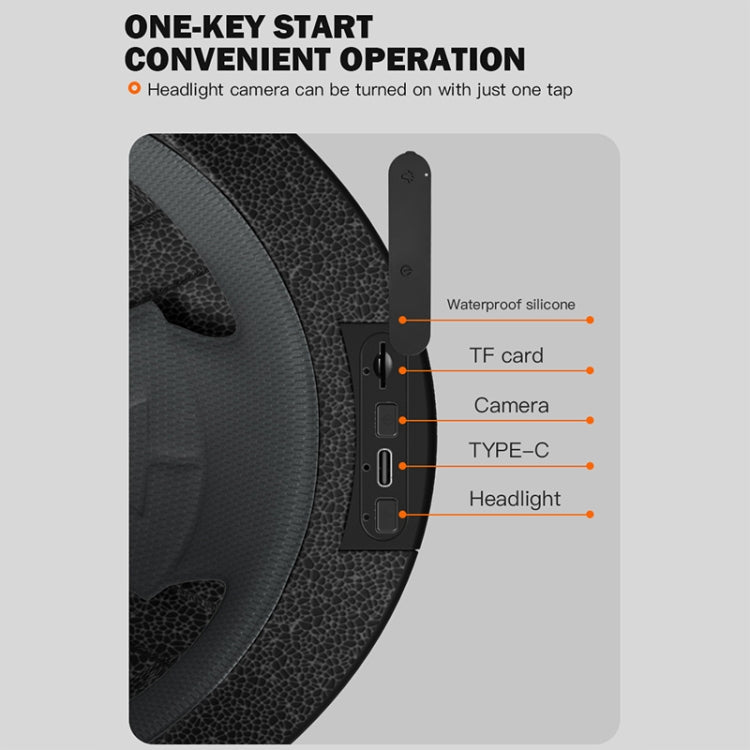 V6 WiFi HD Camera Cycling Smart Helmet, Size: 54-63cm