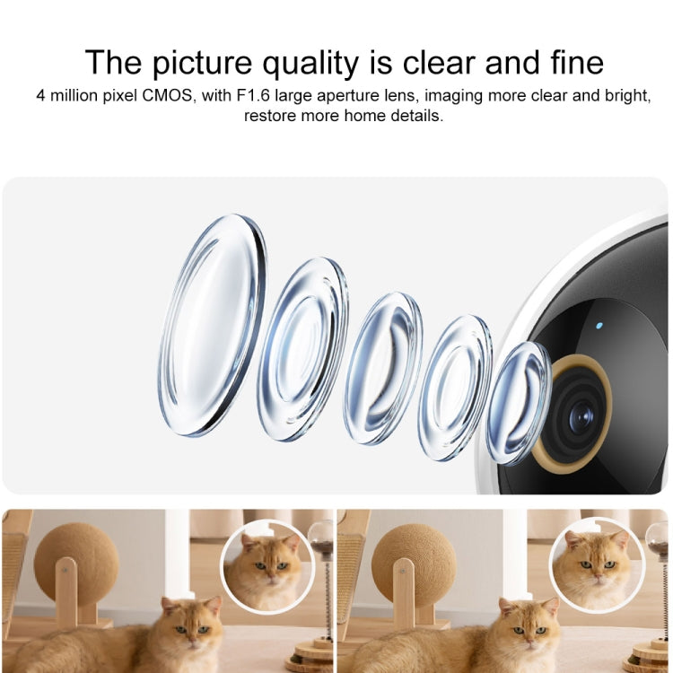 Original Xiaomi Smart Camera C500 Dual Lens Edition 4MP Support AI Detection, US Plug