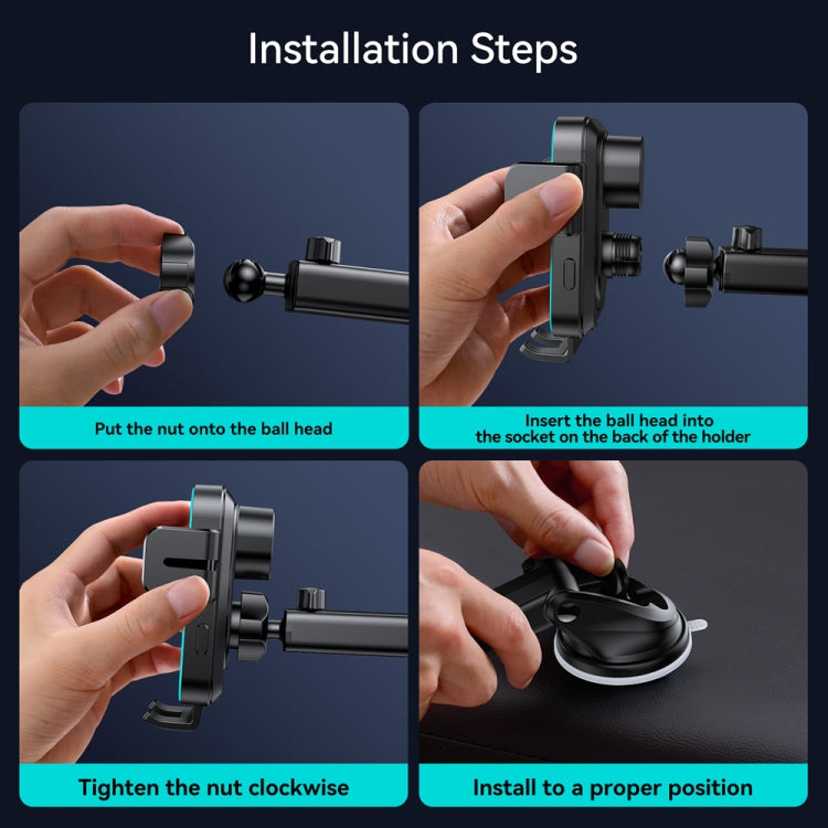 JOYROOM JR-ZS246S Car Instrument Platform Wireless Charger Phone Holder