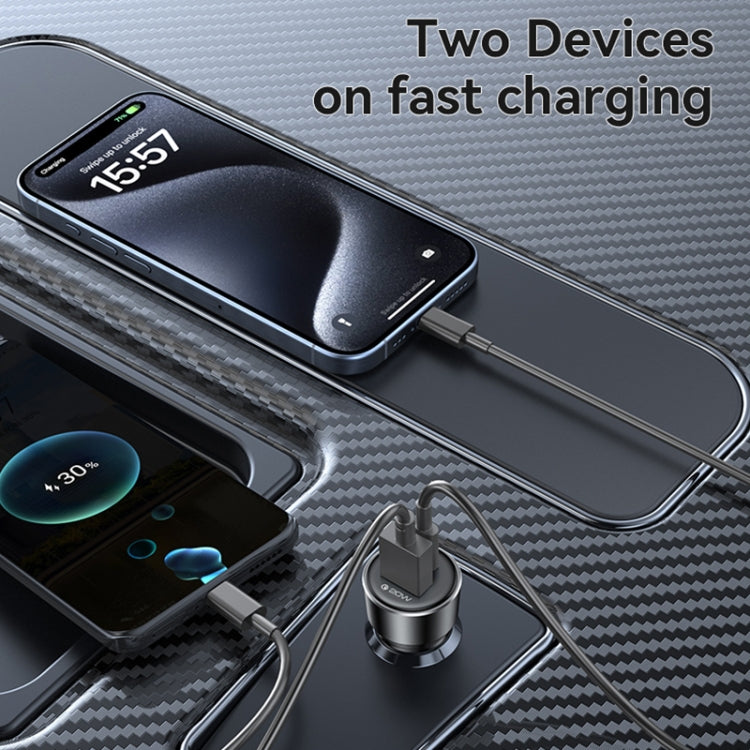 Yesido Y64 PD30W Type-C + QC20W USB Super Fast Car Charger