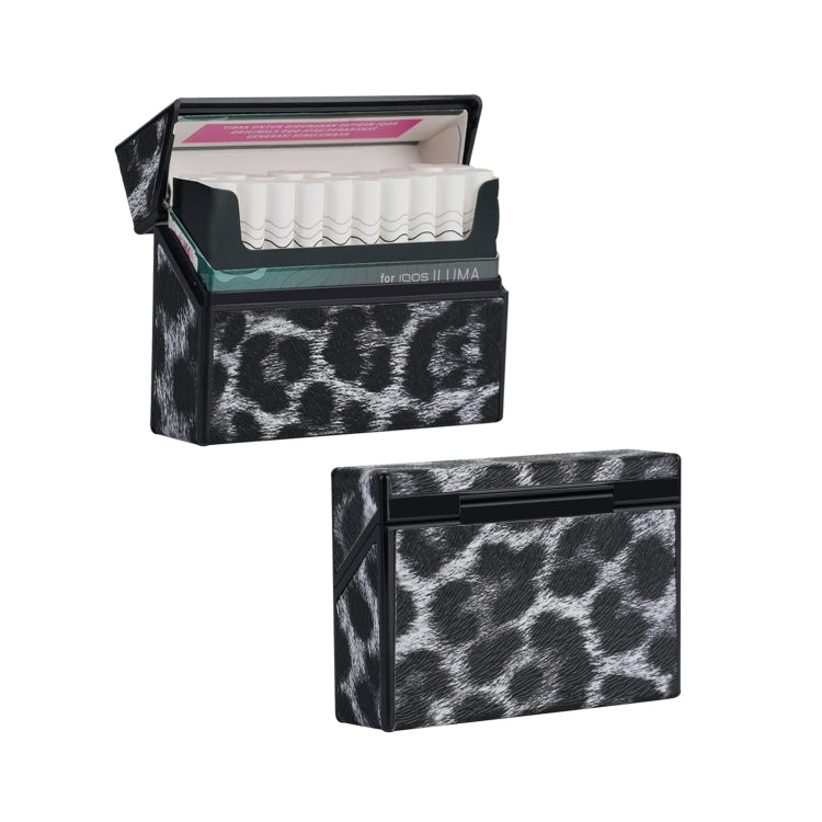 For IQOS Series Electronic Cigarette Grooved Leather PC Storage Box