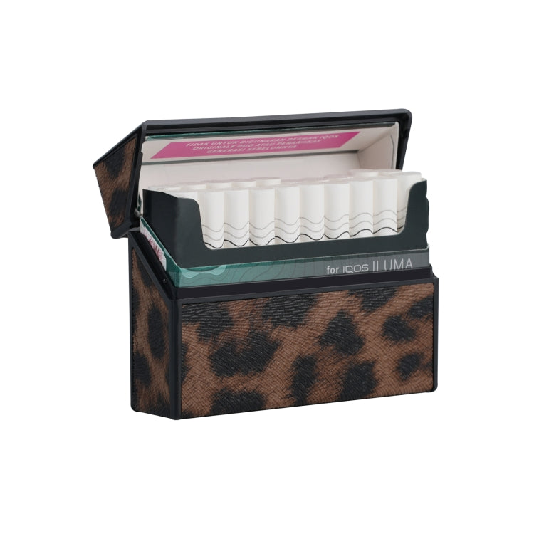 For IQOS Series Electronic Cigarette Grooved Leather PC Storage Box