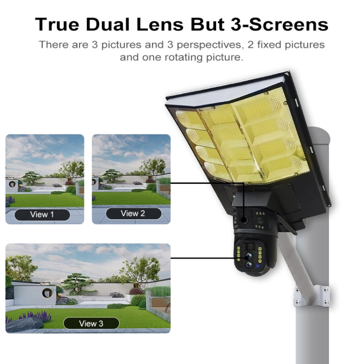 Solar Street Light with V380 4G WiFi 10X Dual-lens Monitoring HD Camera