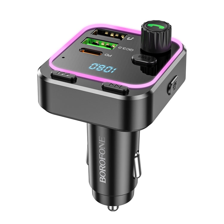 Borofone BC53 Highway PD20W & QC3.0 Car Bluetooth FM Transmitter