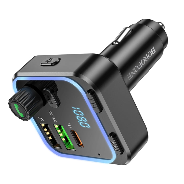 Borofone BC53 Highway PD20W & QC3.0 Car Bluetooth FM Transmitter