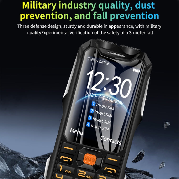 Q9-1 4G Elder Keypad Rugged Phone, 3.5 inch, 4500mAh, 21 Keys, SOS, FM, Network: 4G, Dual SIM