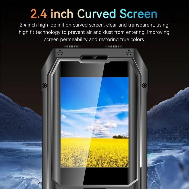 Q6000 Elder Keypad Phone, 2.4 inch, 6800mAh, Dual Flashlights, 21 Keys, SOS, FM, Dual SIM, GSM