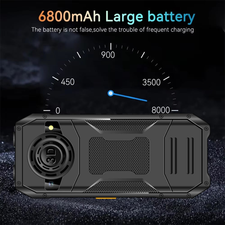 Q6000 Elder Keypad Phone, 2.4 inch, 6800mAh, Dual Flashlights, 21 Keys, SOS, FM, Dual SIM, GSM