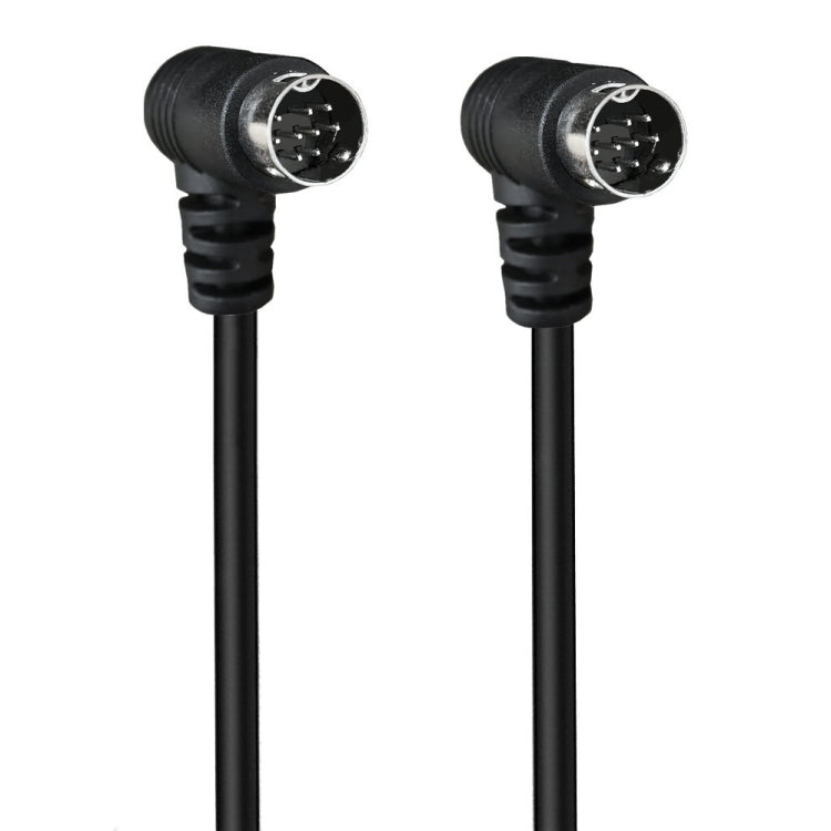 Double Curved mini DIN 9 Pin TV Audio Adapter Cable