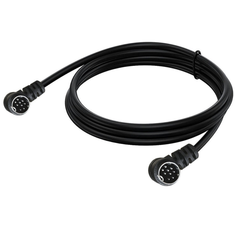 Double Curved mini DIN 9 Pin TV Audio Adapter Cable
