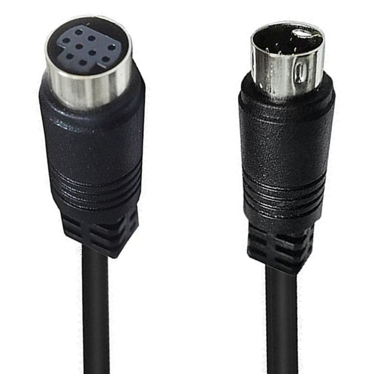 90 Degree mini DIN 9 Pin Male to Female TV Box Adapter Cable