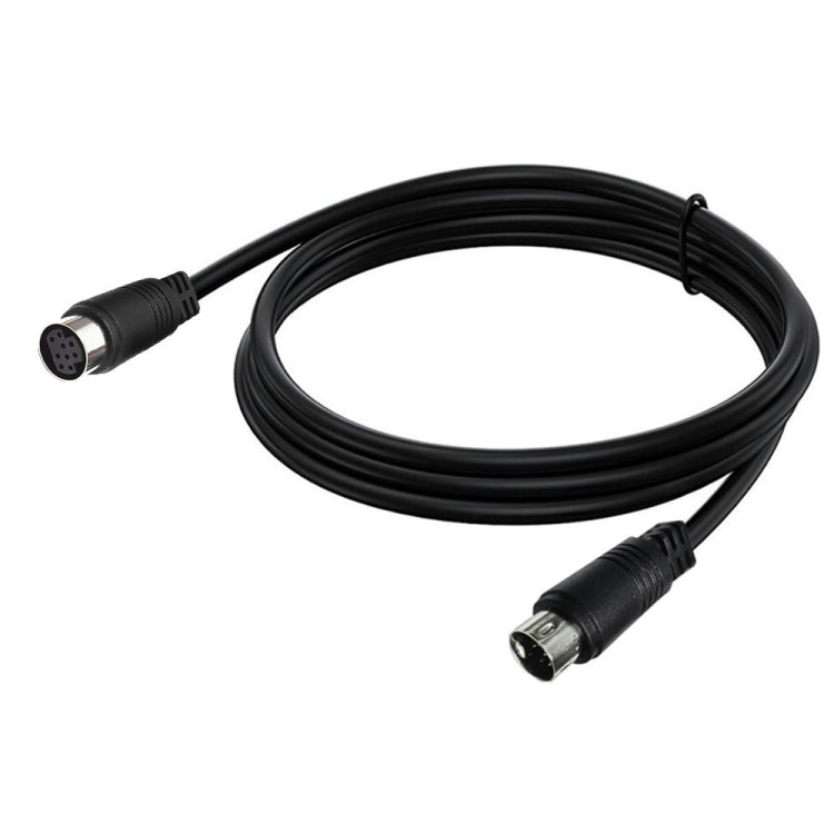 90 Degree mini DIN 9 Pin Male to Female TV Box Adapter Cable