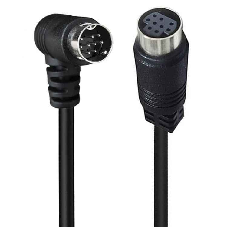 Curved mini DIN 9 Pin Male to Female TV Box Adapter Cable