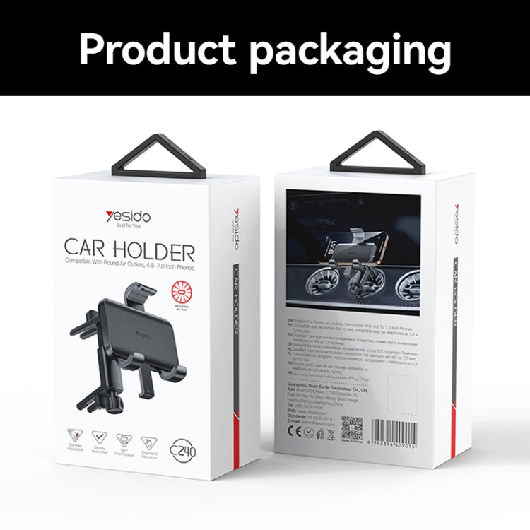 Yesido C240 Car Rotatable Air Vent Phone Holder for Mercedes Benz