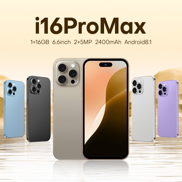 U218 / i16 Pro Max, 1GB+16GB, 6.6 inch Android 8.1 MTK6580A Quad Core, OTG, Network: 3G, Dual SIM
