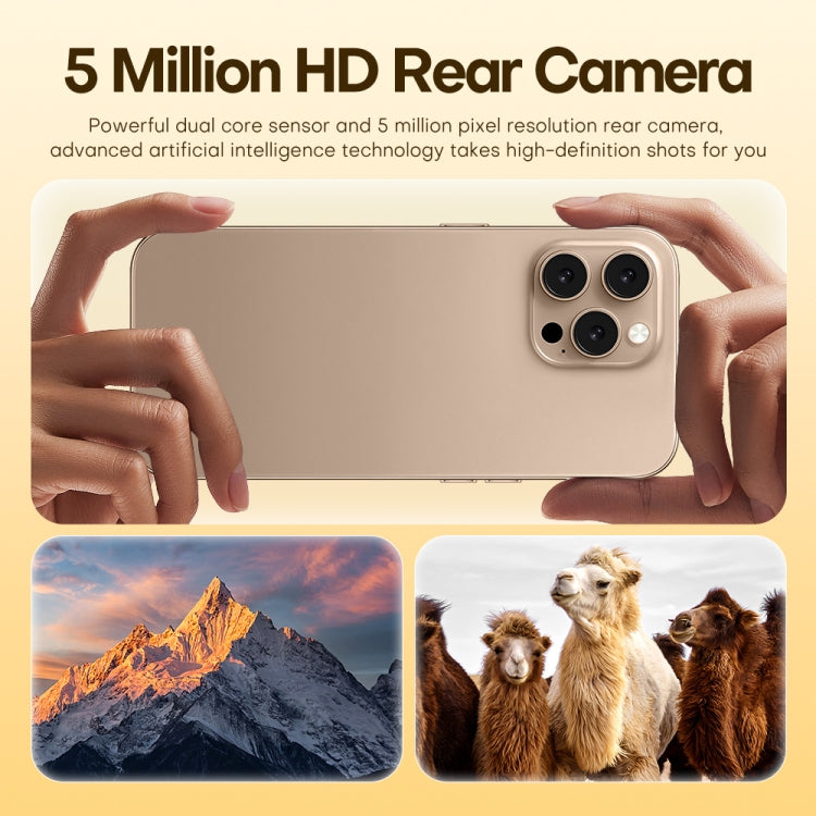 U218 / i16 Pro Max, 1GB+16GB, 6.6 inch Android 8.1 MTK6580A Quad Core, OTG, Network: 3G, Dual SIM