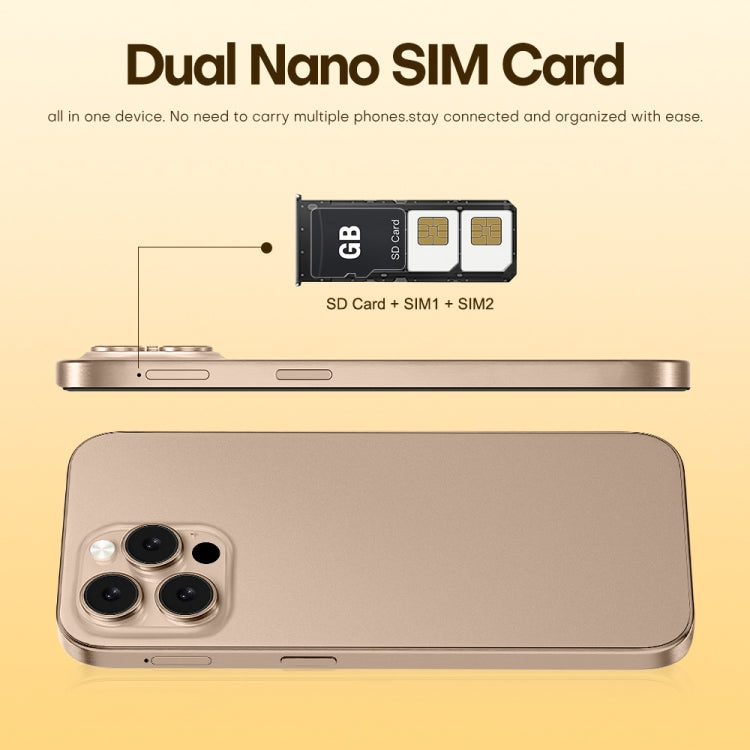 U218 / i16 Pro Max, 1GB+16GB, 6.6 inch Android 8.1 MTK6580A Quad Core, OTG, Network: 3G, Dual SIM