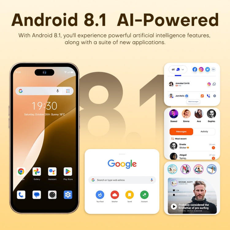 U218 / i16 Pro Max, 1GB+16GB, 6.6 inch Android 8.1 MTK6580A Quad Core, OTG, Network: 3G, Dual SIM