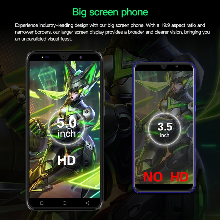 Povo6 Neo / DP29, 1GB+16GB, Face Identification, 5.0 inch Android 8.1 MTK6580M Quad Core, Network: 3G, Dual SIM