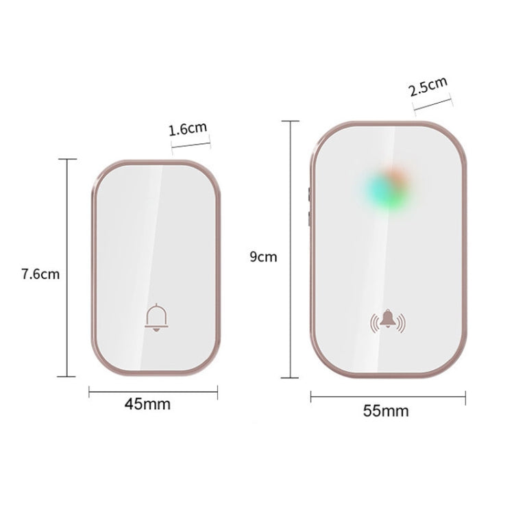 2 in 1 Waterproof Long Distance Remote Control Wireless Doorbell