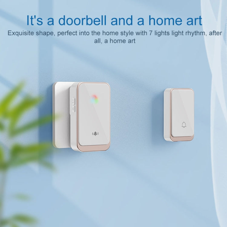 A20 Pro Plug in Free Waterproof Rechargeable Long-distance Wireless Doorbell