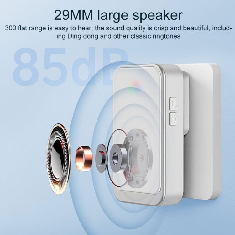 A20 Pro Plug in Free Waterproof Rechargeable Long-distance Wireless Doorbell