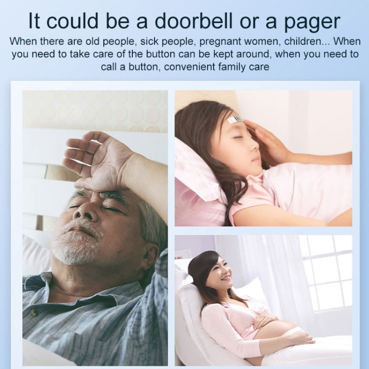 A20 Pro Plug in Free Waterproof Rechargeable Long-distance Wireless Doorbell