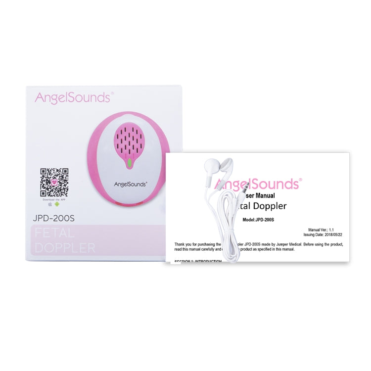 AngelSounds JPD-200S Bluetooth 4.0 Pregnant Women Home Fetal Doppler Heart Rate Monitor