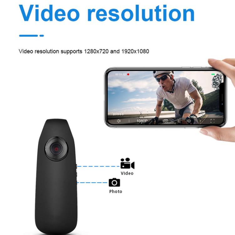 007 1080P HD Video Recorder with Back Clip