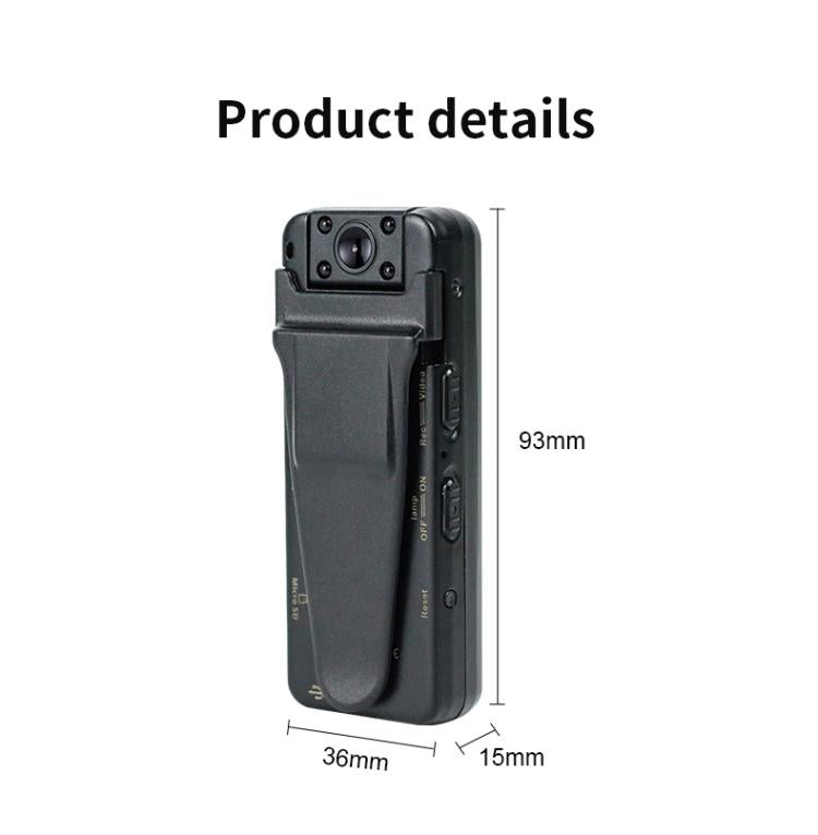 Z7 1080P HD Night Vision Magnetic Video Recorder with Back Clip