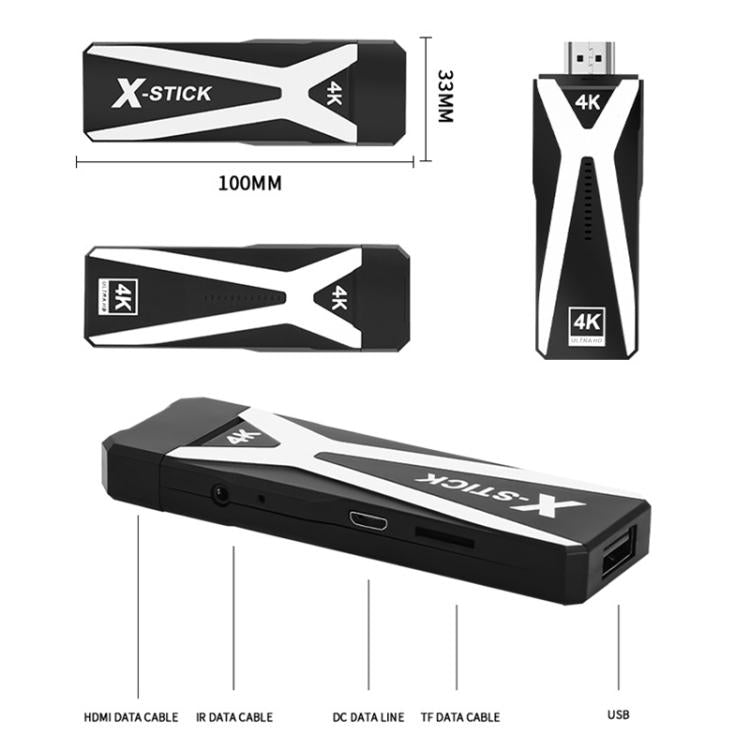 M10 4K Ultra HD Game TV Stick with Dual Gamepads 2.4G Receiver