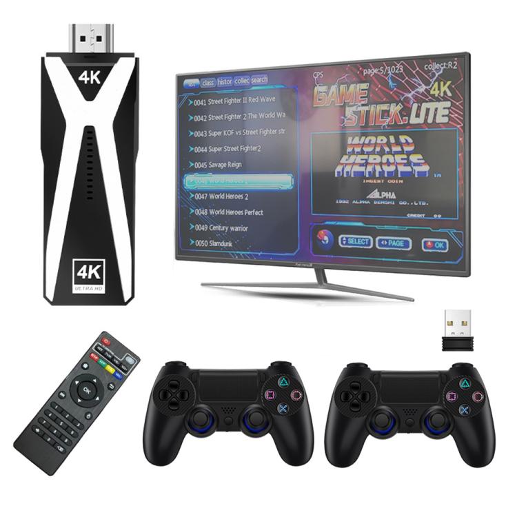 M10 4K Ultra HD Game TV Stick with Dual Gamepads 2.4G Receiver