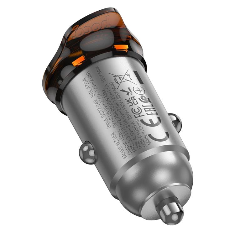 hoco NZ16A Rigorous PD25W and QC3.0 Dual Port Car Charger