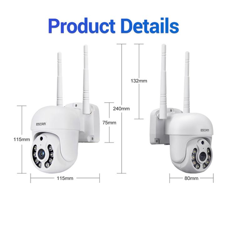ESCAM WNK710 3MP HD Motion Detection WiFi Intelligent Dual-light Source Camera