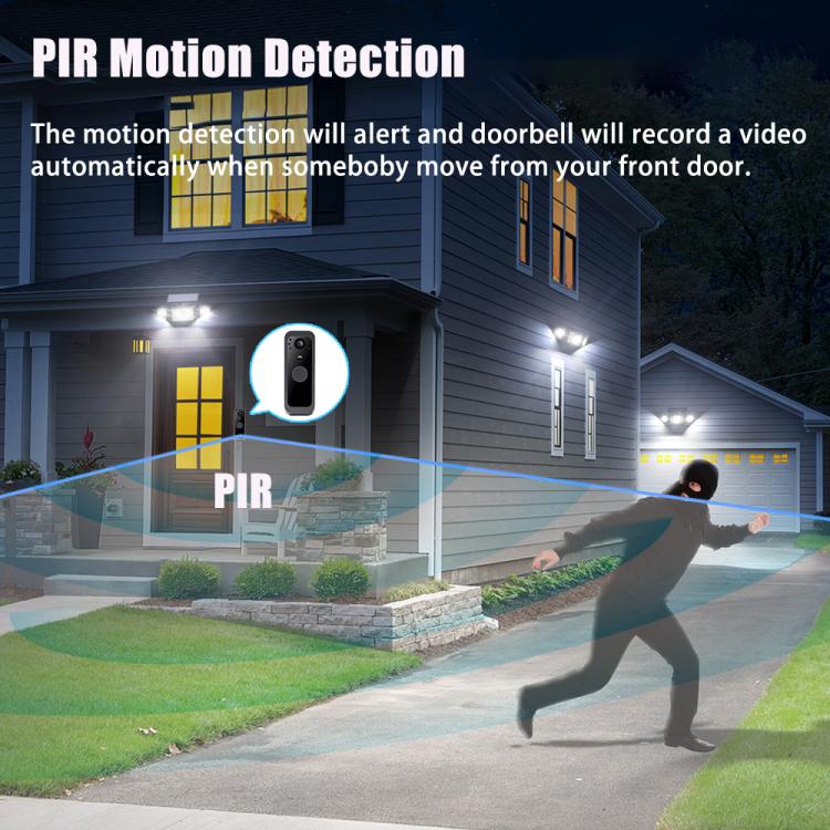 SY-30 4 inch PIR Night Vision 2.4G Video Intercom Doorbell