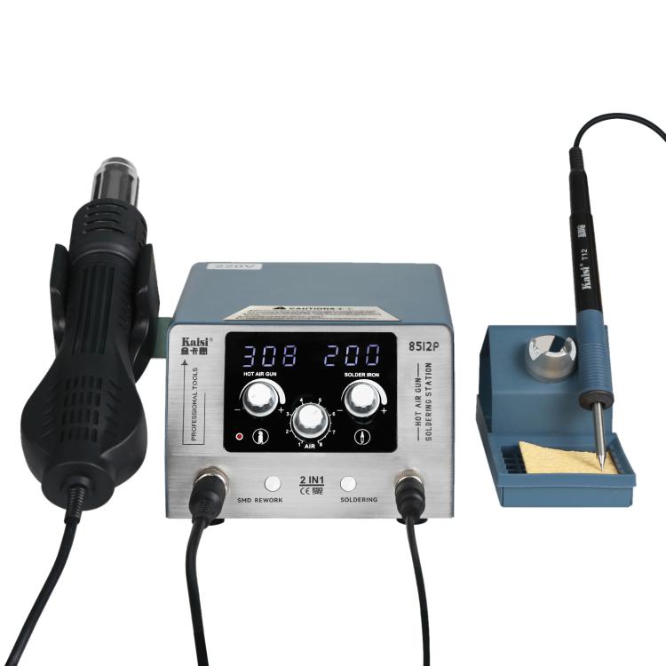 Kaisi 8512P 2 in 1 Constant Temperature Digital Display Hot Air Gun Soldering Iron Rework Station